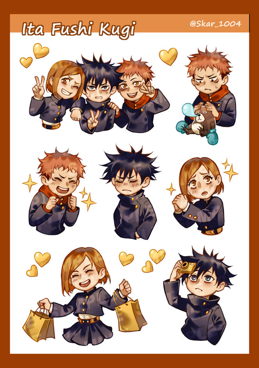 Ita Fushi Kugi - Sticker Sheet
