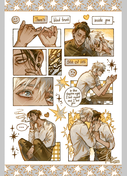 Sparkling stars - Sticker sheet