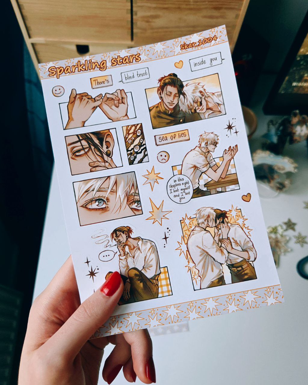 Sparkling stars - Sticker sheet